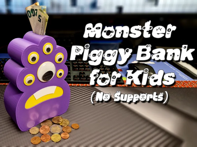 Monster Piggy Bank for Kids