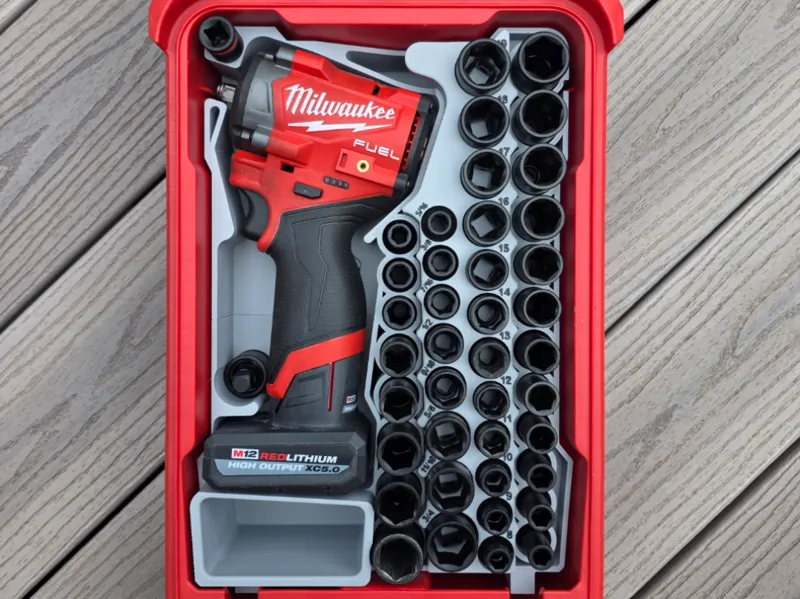Milwaukee Packout Stubby and Socket Organizer 