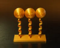 Pendule à têtes qui s'entrechoquent — photo 2