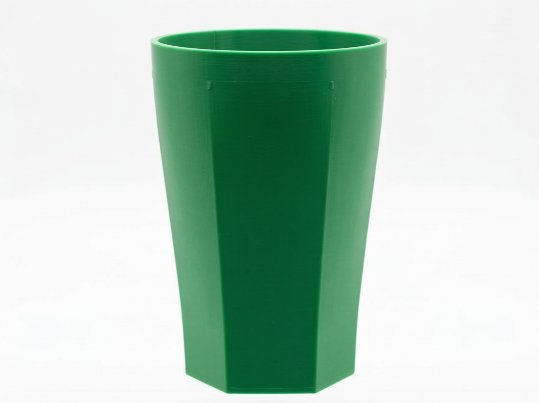 Faceted Curved Tumblers - 2 sizes - For Pottery