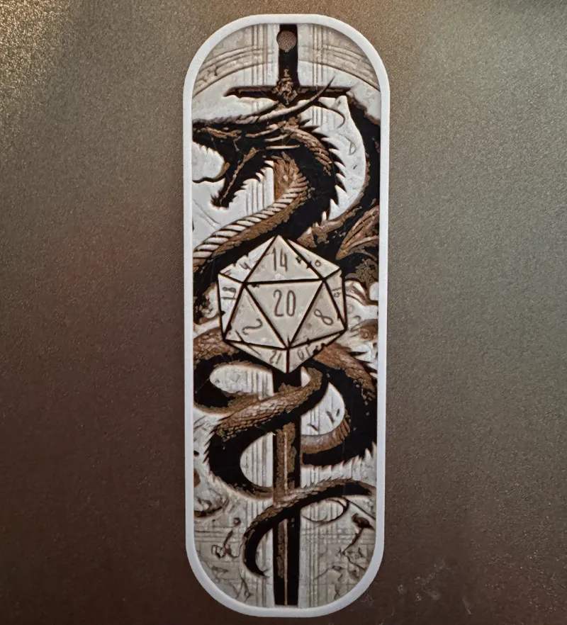 DnD themed bookmark