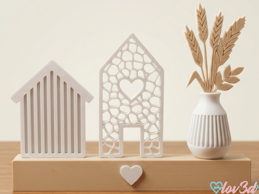 Minimalist Home Houses & Vase Display Stand - 1