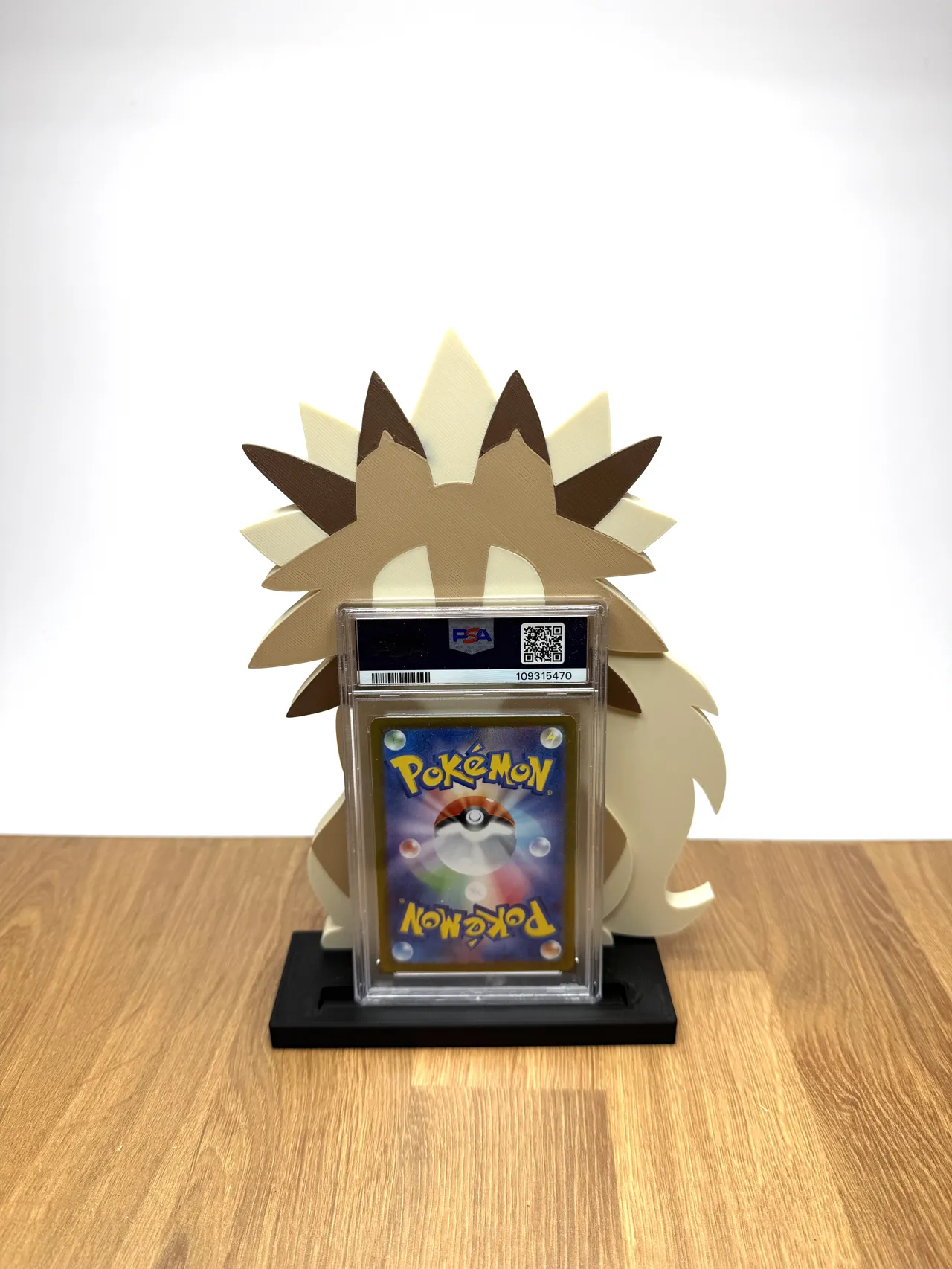 Lycanroc Pokemon card display stand view 4