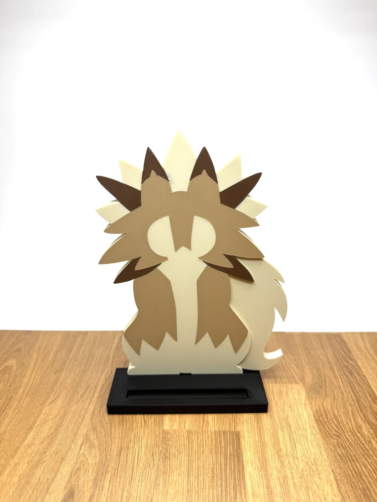 Lycanroc Pokemon card display stand view 3