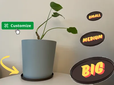 Customizable Plant Plate - ANY SIZE
