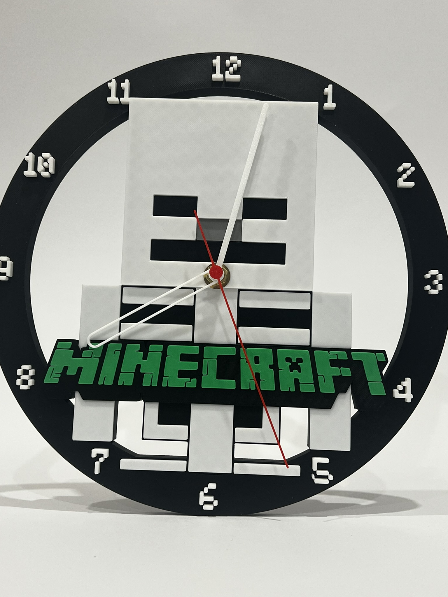 Miniatura 2 do modelo 3D Minecraft Skeleton Clock