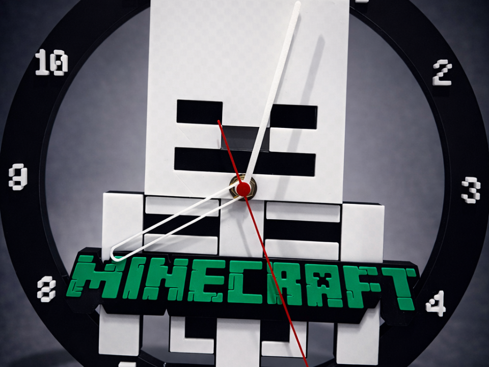 Minecraft Skeleton Clock