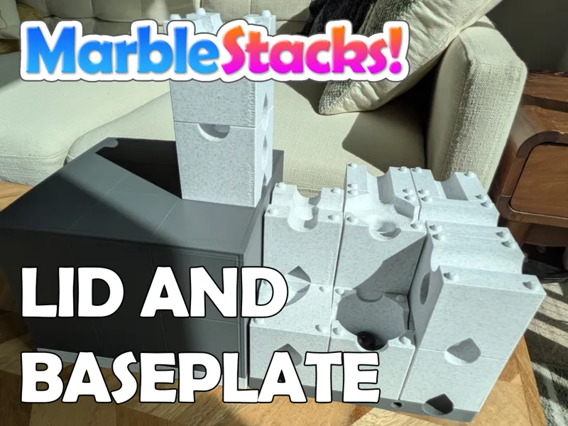 MarbleStacks! – Marble Run Puzzle - Base and Lid