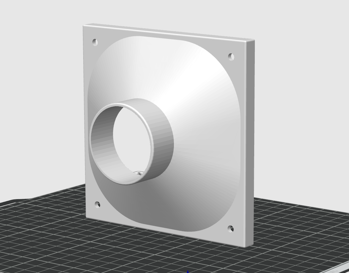 Miniatura 2 do modelo 3D 3D打印排气方案 12CM风扇 之窗户排气