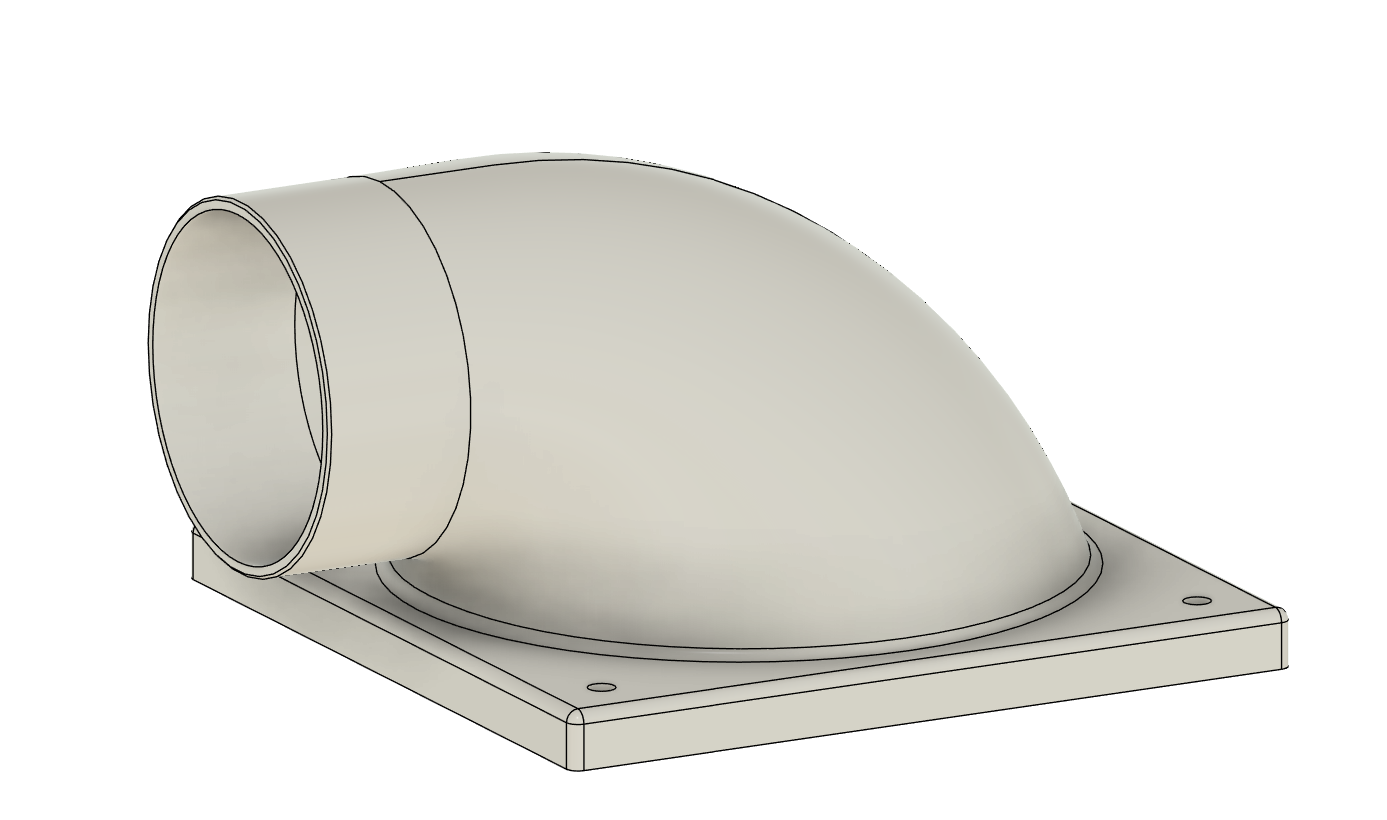 Miniatura 5 do modelo 3D 3D打印排气方案 12CM风扇 之窗户排气