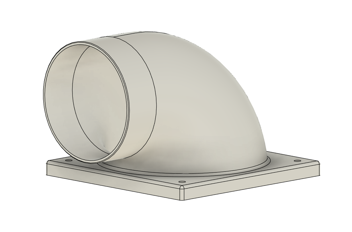 Miniatura 4 do modelo 3D 3D打印排气方案 12CM风扇 之窗户排气