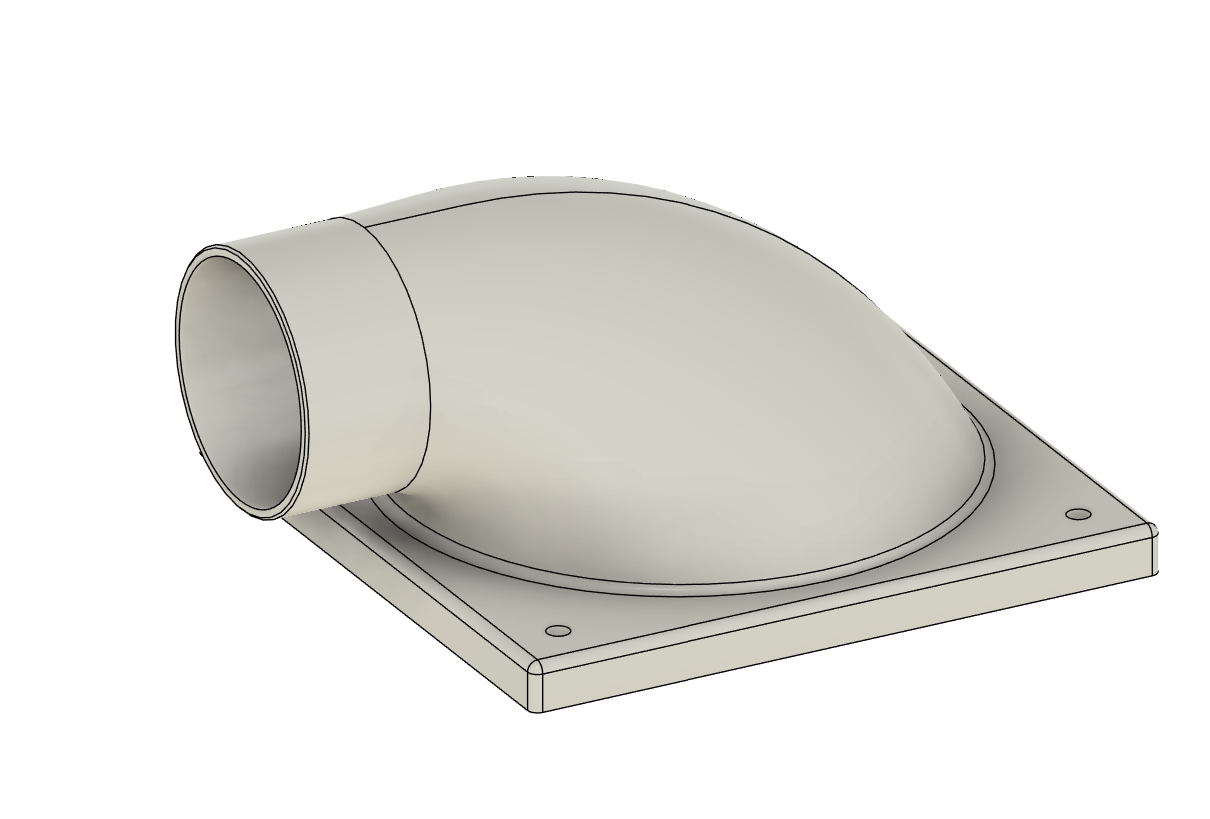 Miniatura 1 do modelo 3D 3D打印排气方案 12CM风扇 之窗户排气