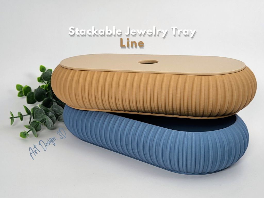 Stackable Jewelry Tray - Line
