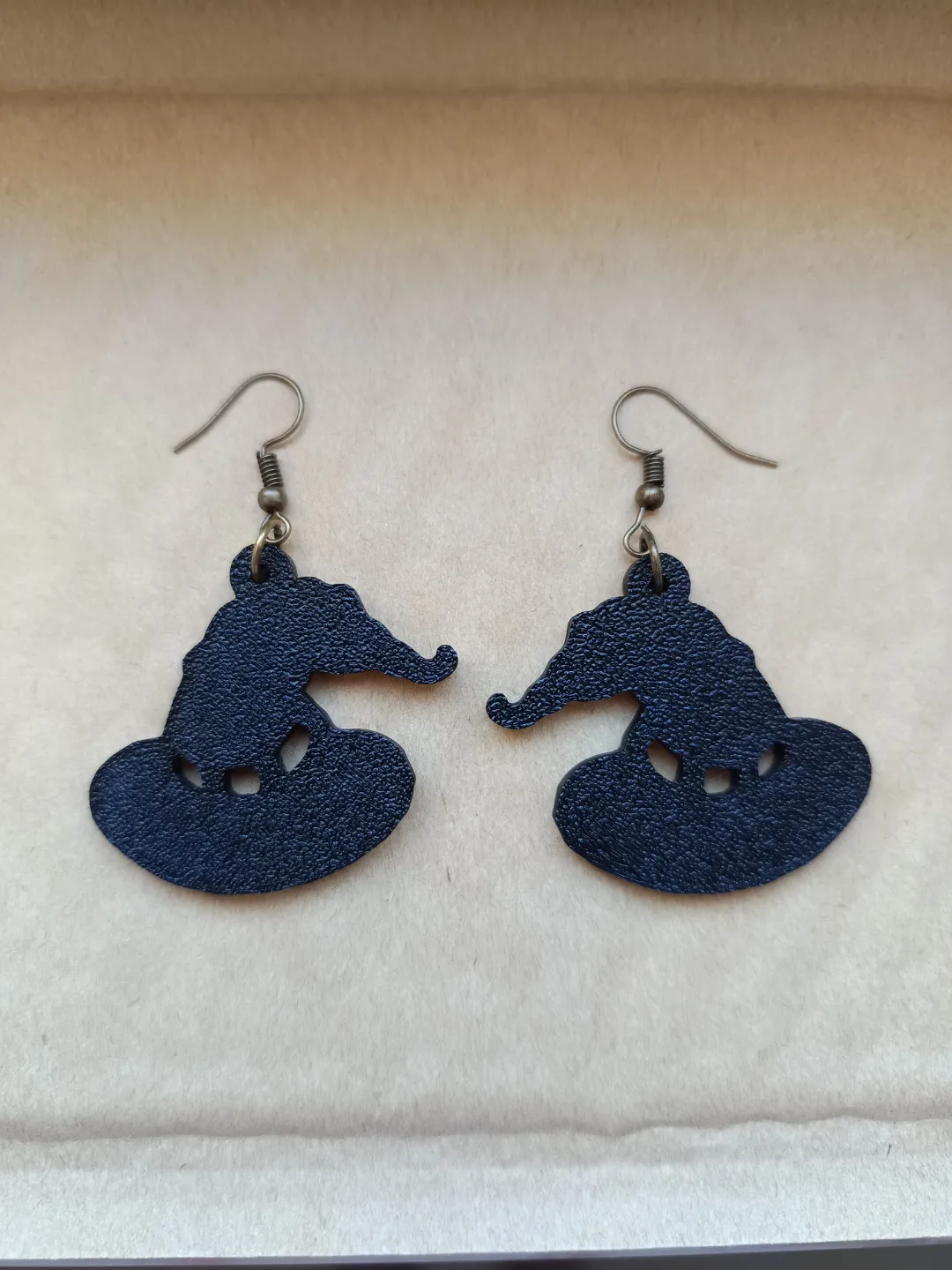 Witch's Hat Halloween Earrings view 2