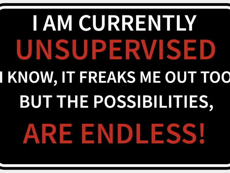 I am Currently Unsupervised Sign