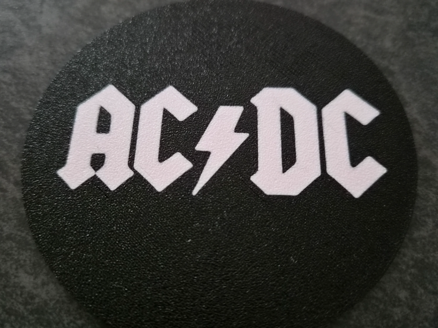 ACDC Untersetzer, Musik, Fan, zweifarbig, Rock