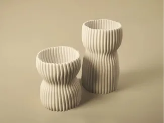 Planter vase organic decor flower