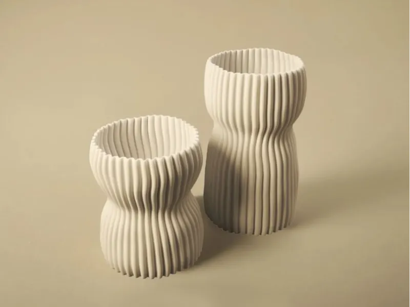 Planter vase organic decor flower