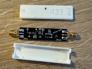 Case for longer SAW filter and LNA