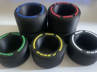 F1 Tyre Pen Holder  Racing-Inspired Desk Organizer