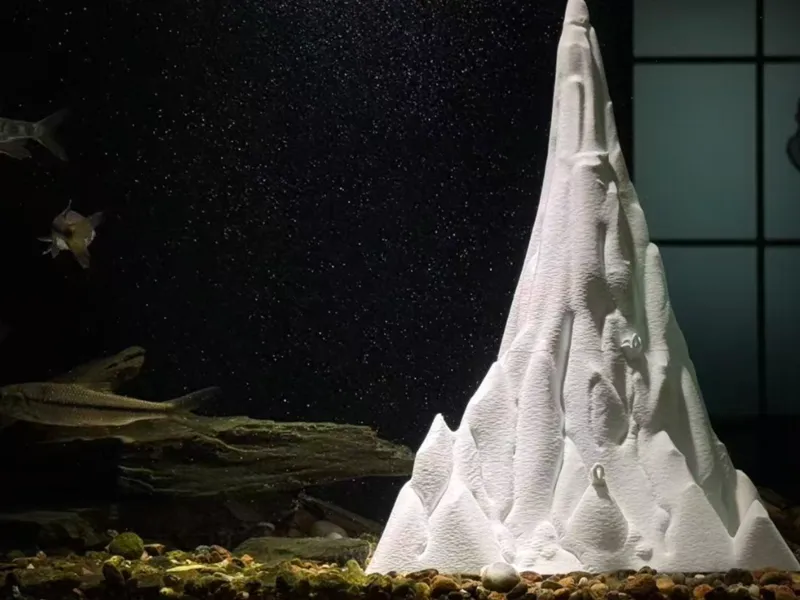 鱼缸假山造景