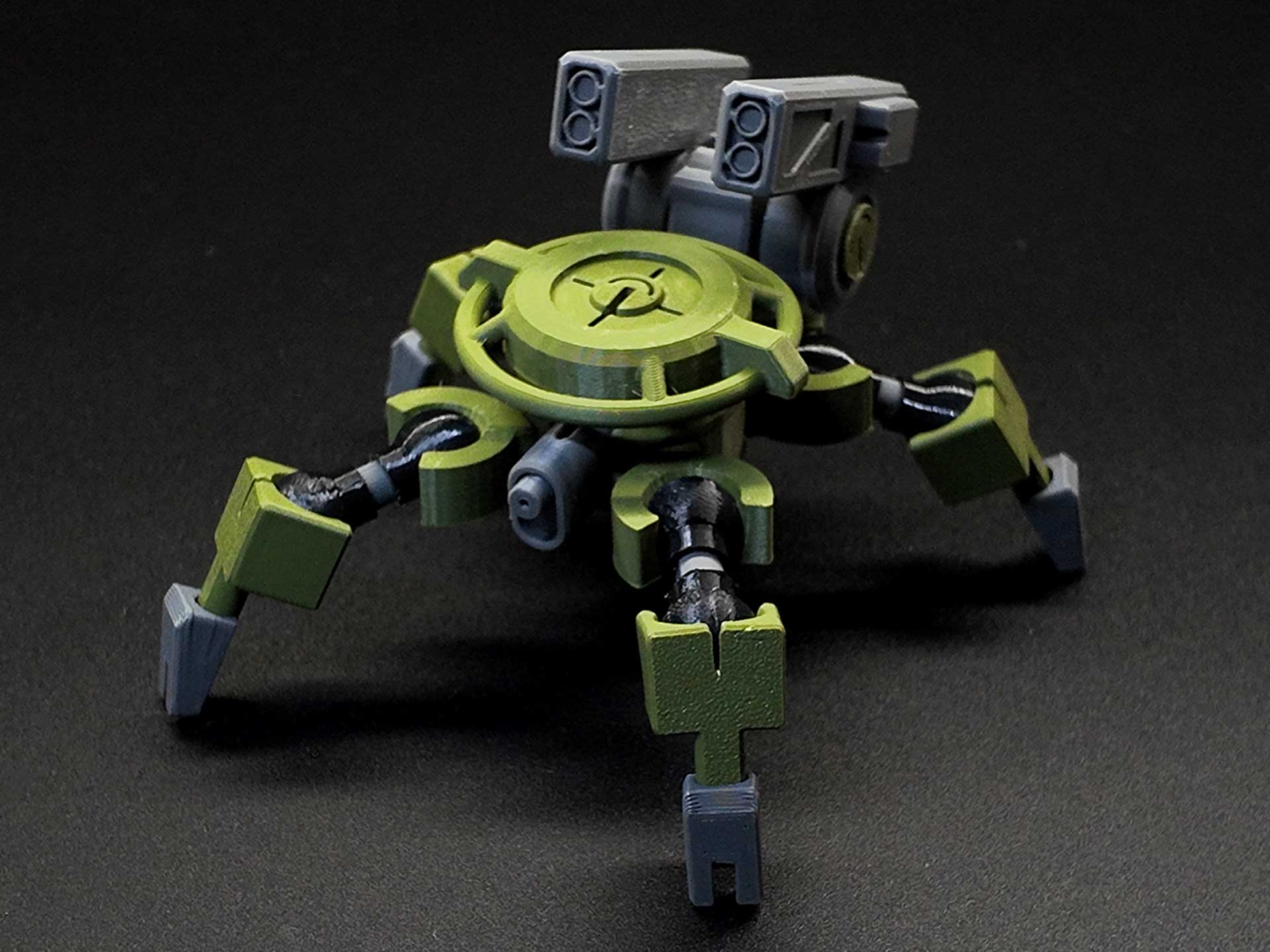 Miniatura 1 do modelo 3D 「灰羽联合体 」蜘蛛哨兵|TPU可动关节|军事机甲模型|1/16比例