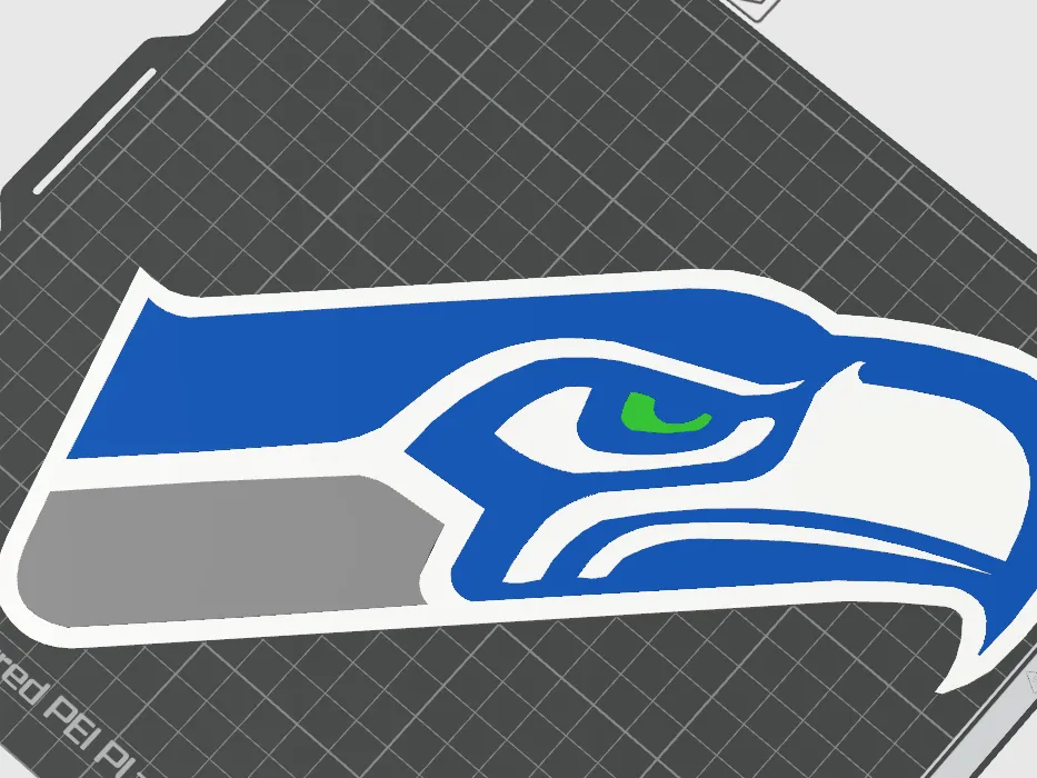 seattle seahawk by dix 3d MakerWorld: Download Free 3D Models