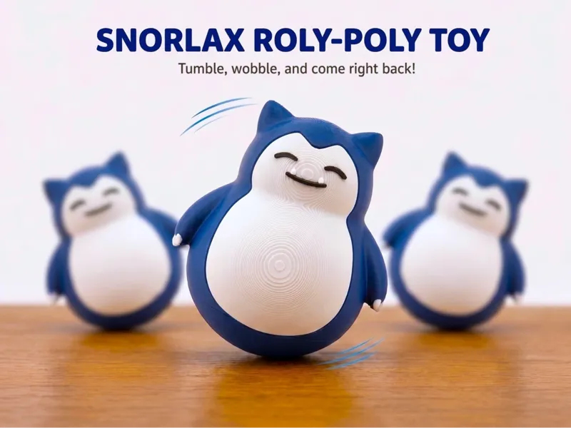 Wobbly Snorlax Fidget Toy – NO AMS