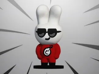Cool Rabbit Miniature - Bomb Busters alt standee