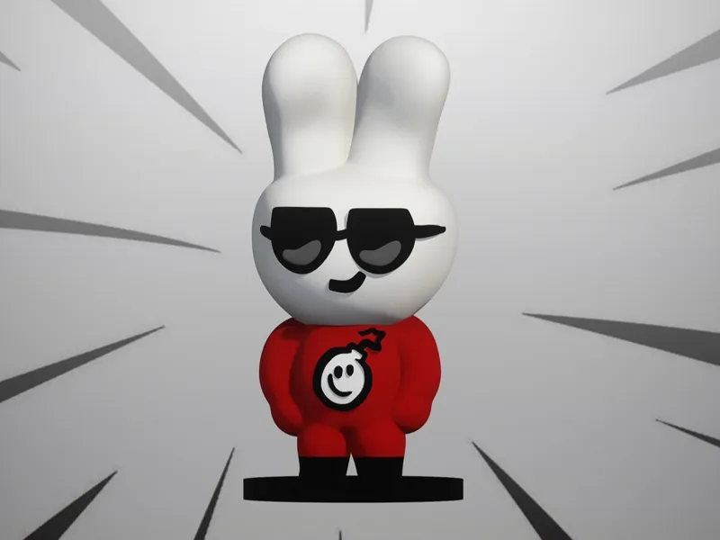 Cool Rabbit Miniature - Bomb Busters alt standee
