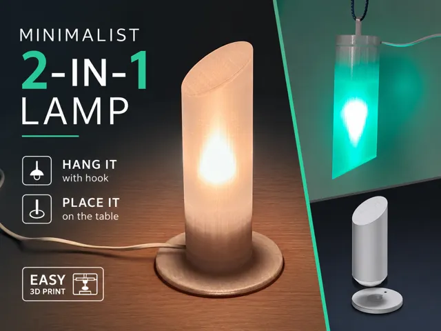 Minimalist 2-in-1 Lamp | Table & Hanging
