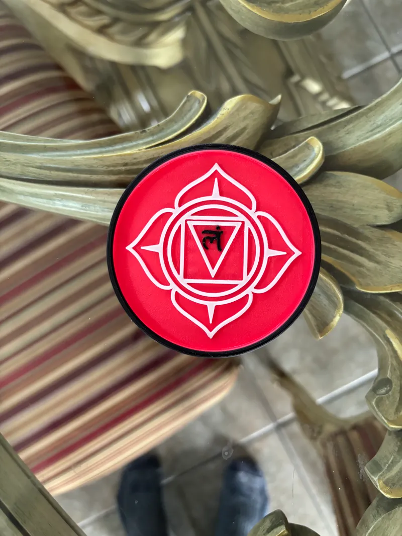 Root Chakra Glass Mount