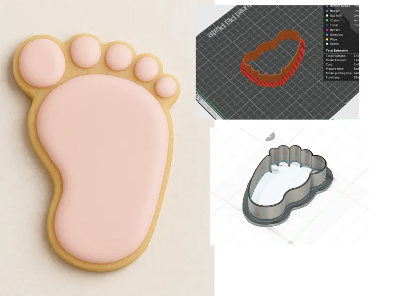 Baby Foot Cookie Cutter
