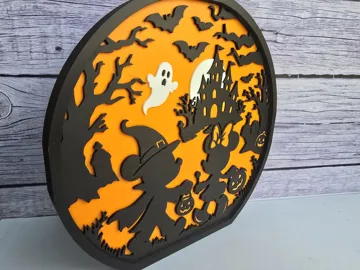 Letrero o emblema decorativo: Mickey Trick or Treating Halloween Sign — vista de referencia 3