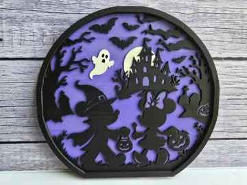 Letrero o emblema decorativo: Mickey Trick or Treating Halloween Sign — vista de referencia 4