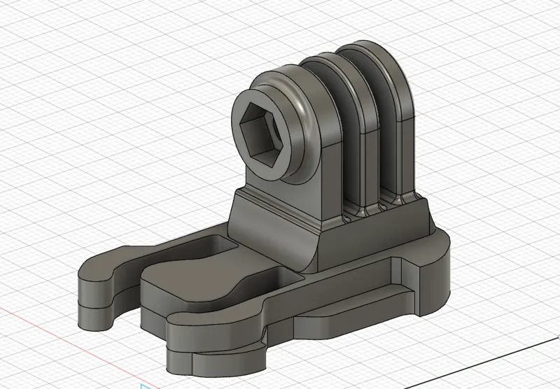 Coupling for GoPro 