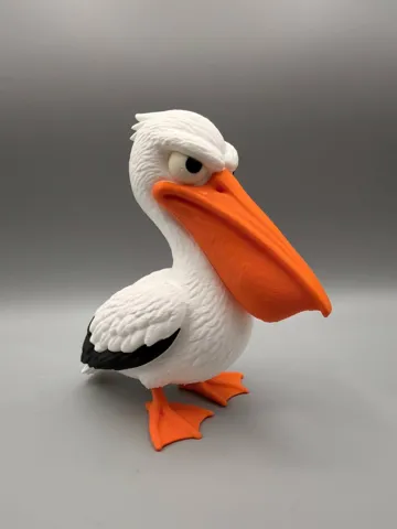 Accesorio para impresora 3D: Grumpy Pelican — vista de referencia 3