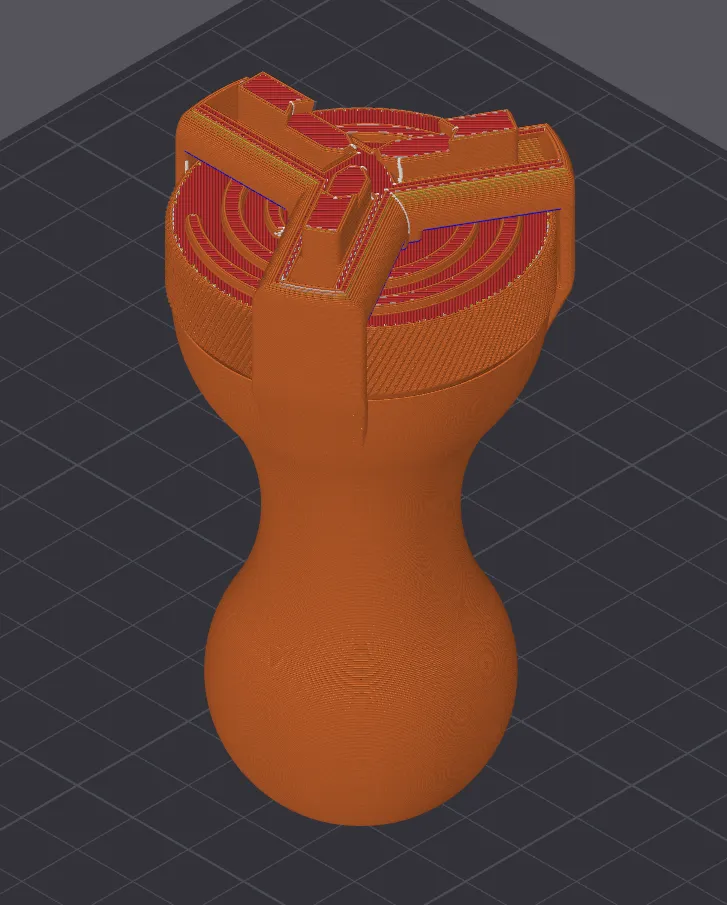 Print-in-Place 3-Jaw Chuck for Painting Miniatures view 4