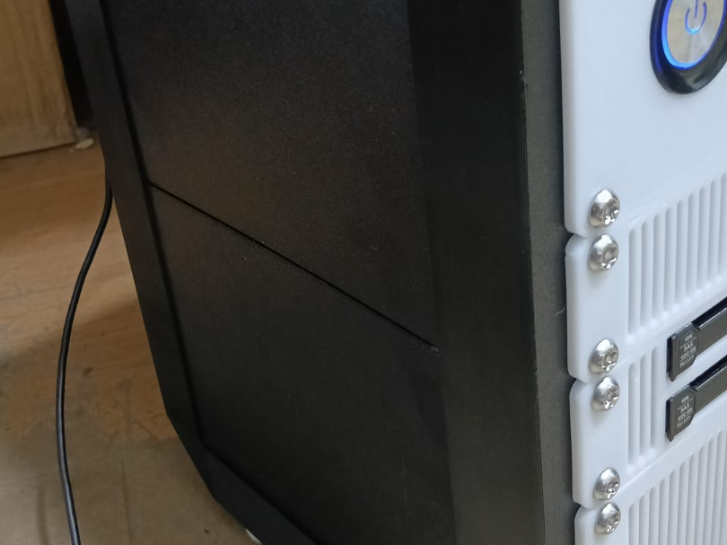 6U side panel split REINFORCED