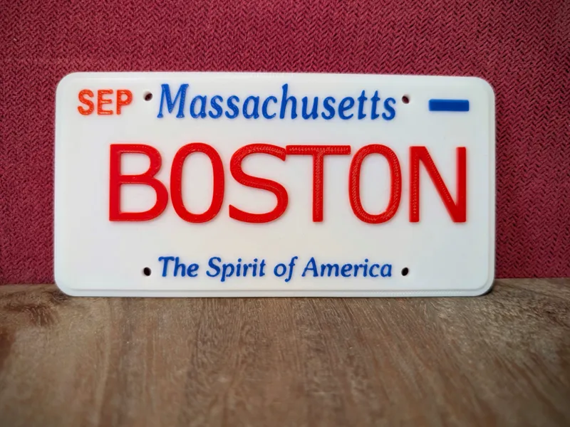 Massachusetts Plate - Make your own plate!