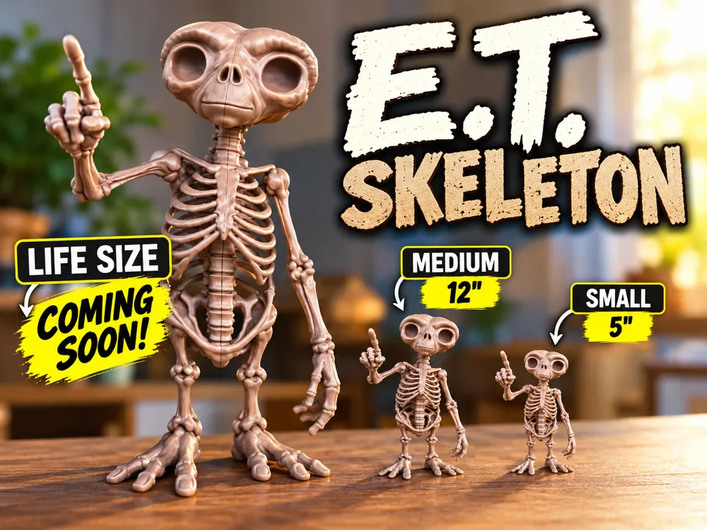 Little Skeleton Models ET Skeleton - Free 3D Print Model - MakerWorld