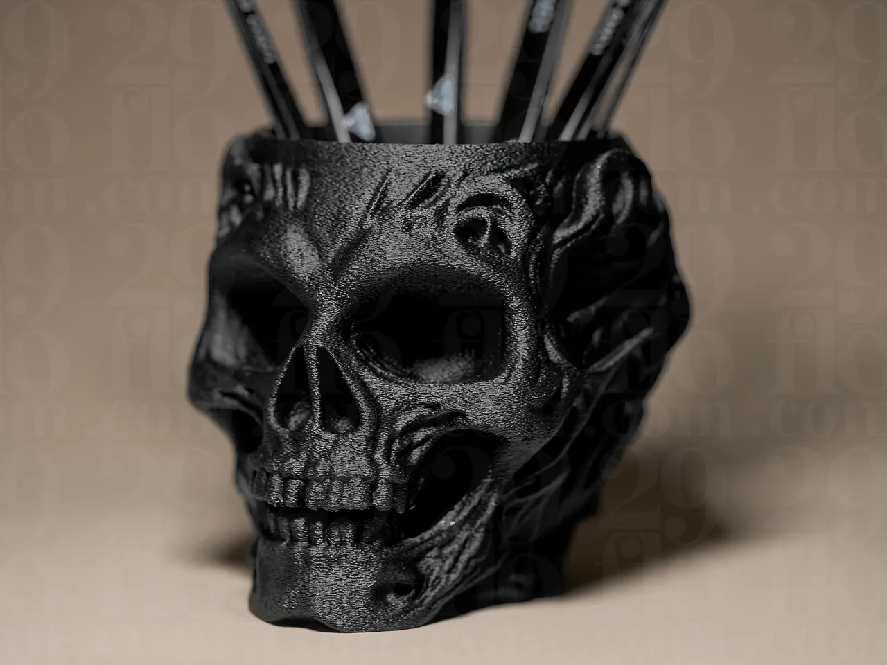 Skull Shaped Holder / Organizer view 3