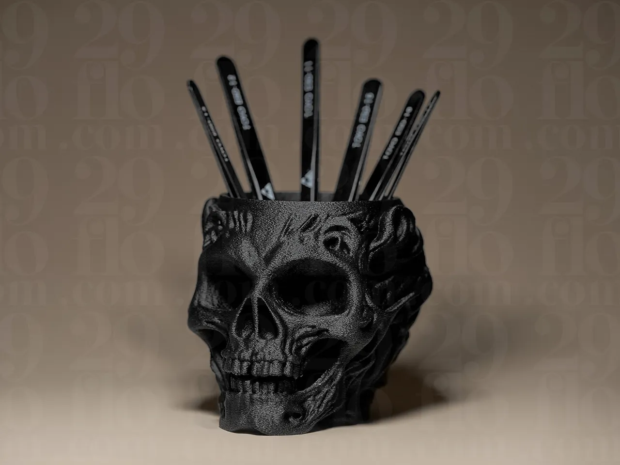 Skull Shaped Holder / Organizer view 2