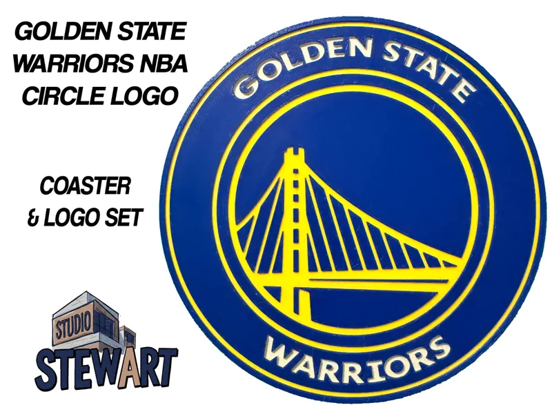 Golden State Warriors NBA LOGO - COASTER/SIGN