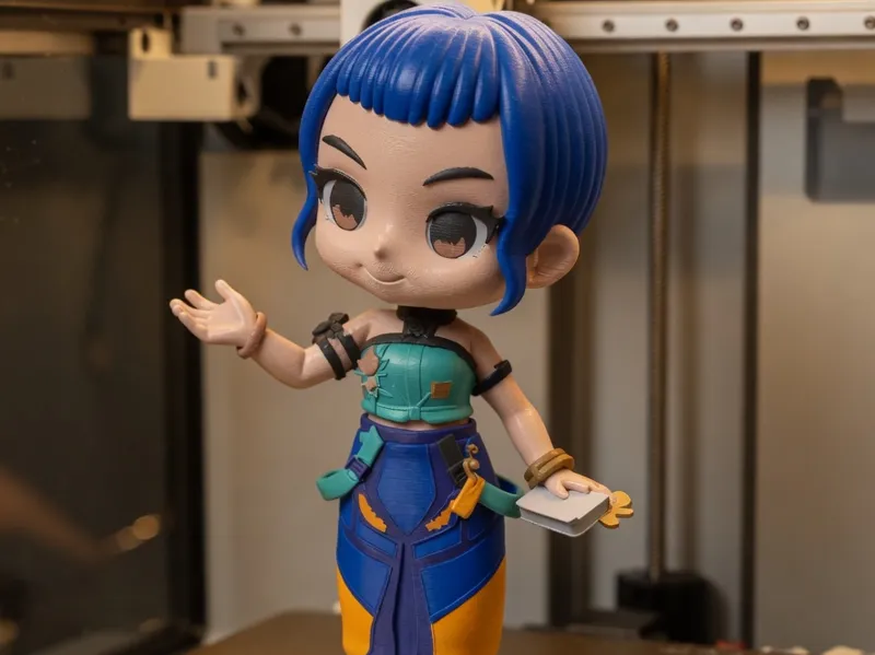 Kpop demon hunter Zoey chibi style 