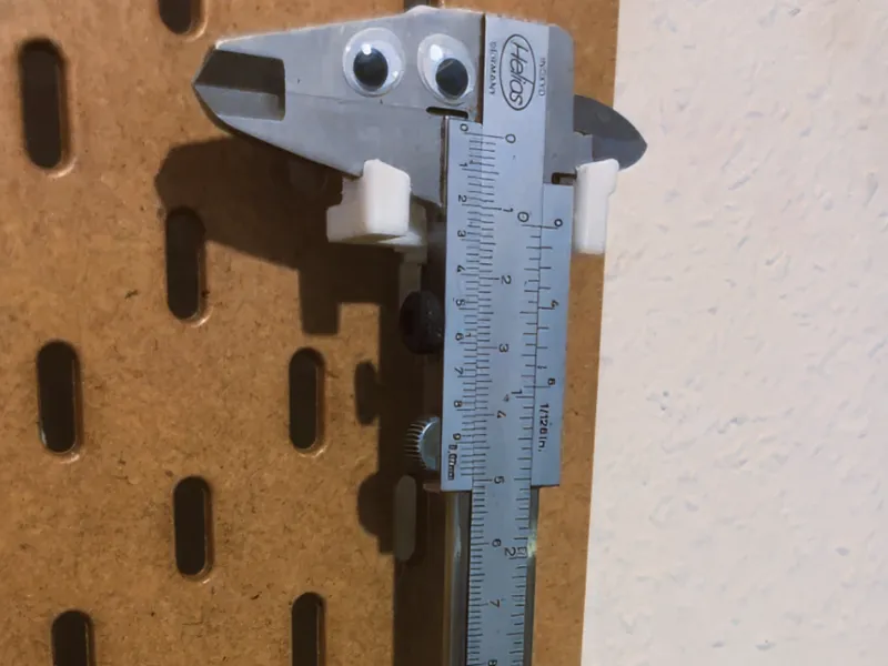 IKEA Skadis (analog) calipers holder