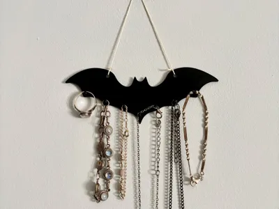 Bat Wall Jewelry or Key Holder | Halloween Decor