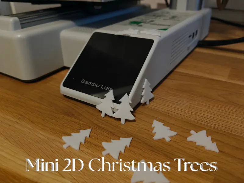 Mini 2D Christmas Trees