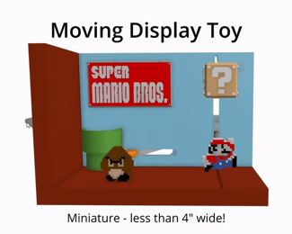 Desktop Display Toy - Miniature Super Mario Scene