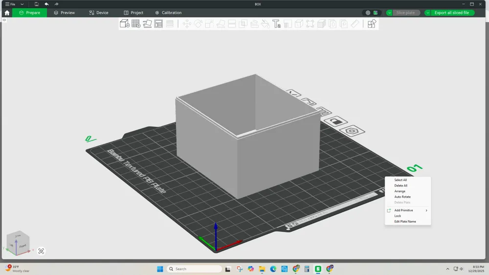 3X3.25X2in Box - Free 3D Print Model - MakerWorld